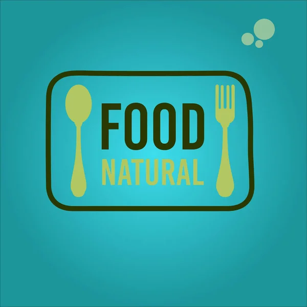 健康食品ベクトル図のロゴです 第10話 — ストックベクタ