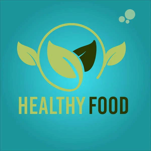 Logo Gesunde Ernährung Vektor Illustration Folge — Stockvektor