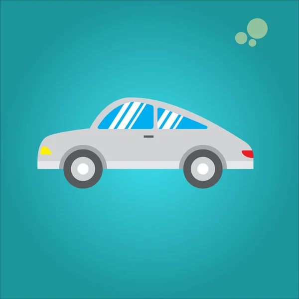 Different Cars Side View Flat Style Vector Illustration — Stock Vector