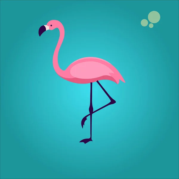 Flamingo Rosa Symbol Vektor Illustration — Stockvektor