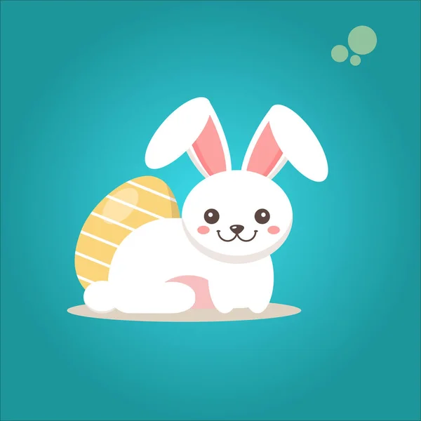 Various Cute Expressions Rabbits Vector — Stock Vector