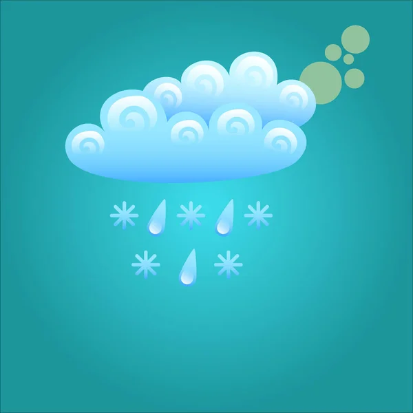 Weather Illustration World — Vettoriale Stock