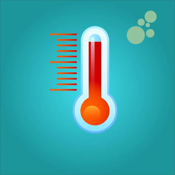 Εικόνα Θερμόμετρου Εικονογράφηση Διανύσματος — Διανυσματικό Αρχείο