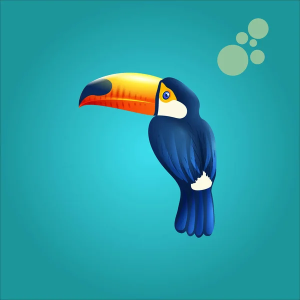 Tropische Vögel Papageien Vektor — Stockvektor