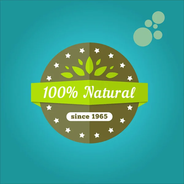 Bio Lebensmittel Logo Vektor Illustration Design — Stockvektor