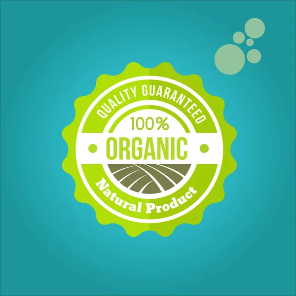 Alimento Orgânico Logotipo Design Ilustração Vetor — Vetor de Stock