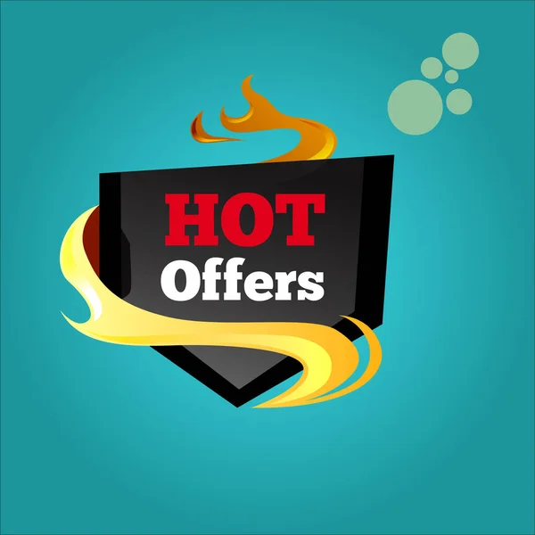 Hot Sale Vector Flaming Labels Stickers Symbols — Stock Vector