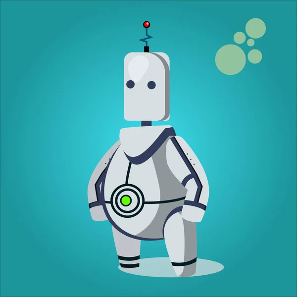 Technologia Innowacji Robotów Science Fiction Przyszłości Robot Ilustracji Wektora — Wektor stockowy