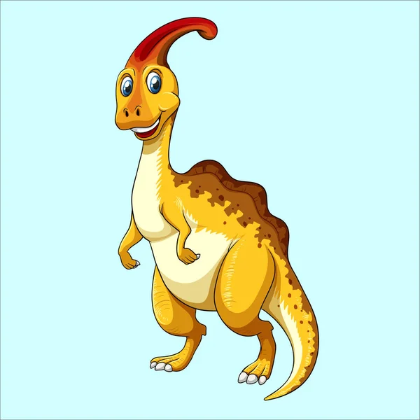 Vecteur Personnage Dessin Animé Dinosaure Différent — Image vectorielle