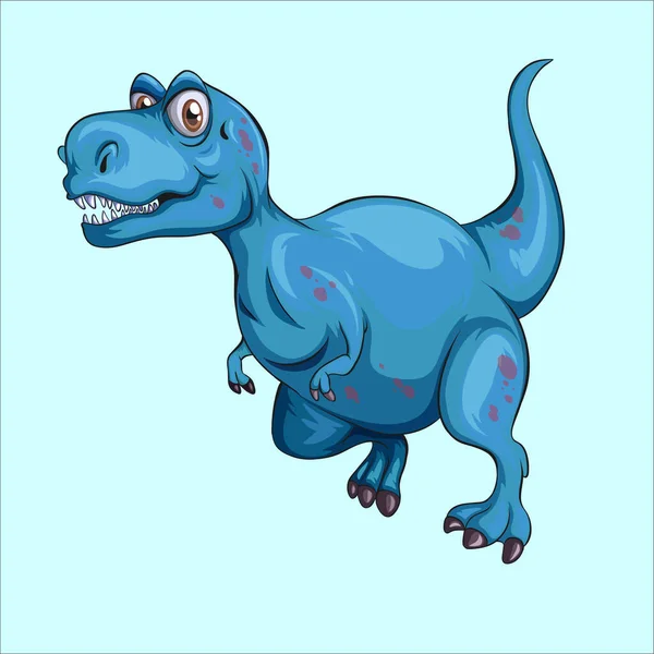Vecteur Personnage Dessin Animé Dinosaure Différent — Image vectorielle