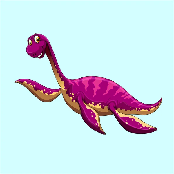 Diferentes Dinosaurios Personaje Dibujos Animados Vector — Archivo Imágenes Vectoriales