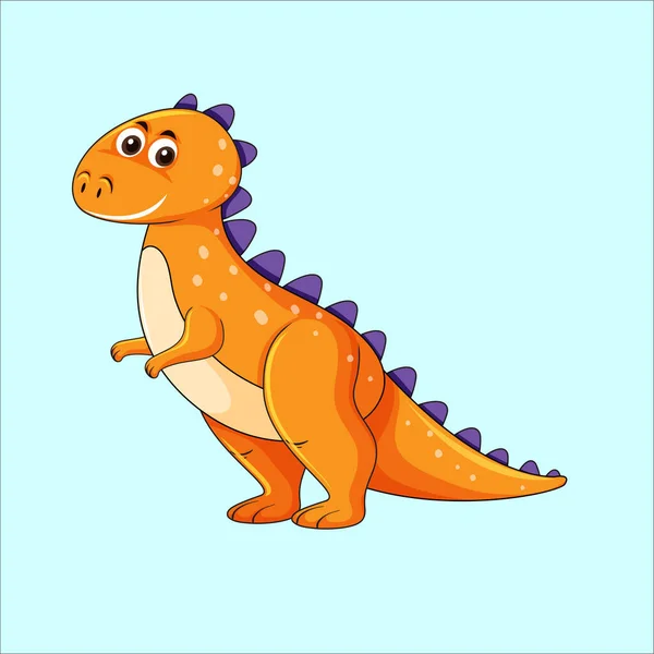 Diferentes Dinosaurios Personaje Dibujos Animados Vector — Archivo Imágenes Vectoriales