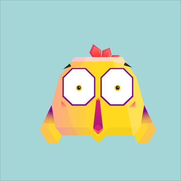 Grappige Kip Cartoon Vector — Stockvector