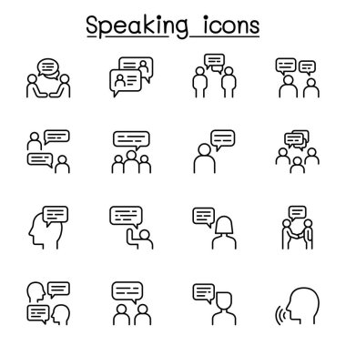 İnce satır biçiminde konuşan simge