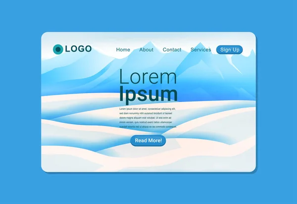 Karlı Dağ Kış Peyzajı Sahne Arkaplanı Tasarımı EPS10 Bir web sitesinde ya da afişte, broşürde, posterde ve daha pek çoğunda kullanılacak harika bir fikir.