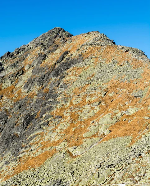 Gemakkelijk Gras Rotsachtige Bergkam Naar Top Bergen — Stockfoto