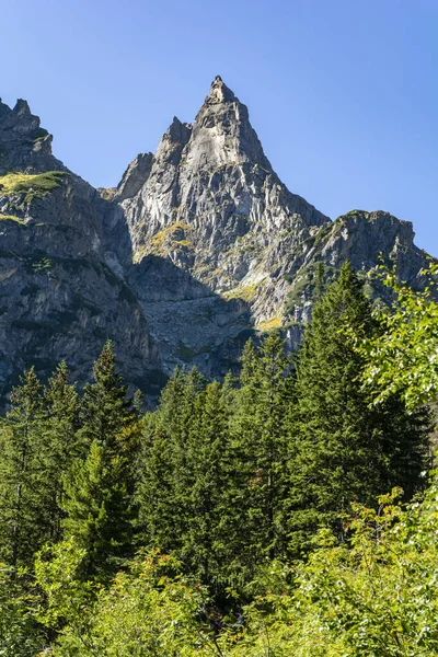 Een Van Meest Karakteristieke Pieken Poolse Tatra Mnich Monk Peak — Stockfoto