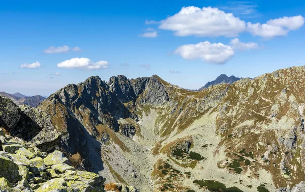 Szpiglasowy Wierch Hruby Stit Piek Waarnaar Een Populaire Wandelroute Van — Stockfoto