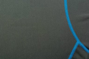 Giysi endüstrisinde kullanılan kumaş deseninde mavi iplik..