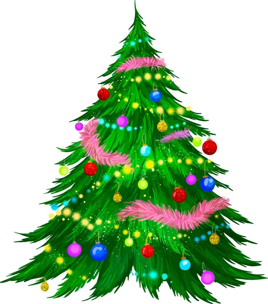 parlak Noel ağacı ile Kızılyıldız