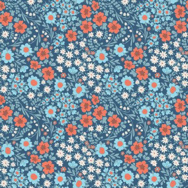 Güzel çiçek desenli güzel bir vektör. Stok illüstrasyonu.