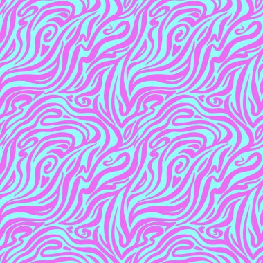 Beautiful vector abstract fashion 2022 seamless pattern with colorful stripes. Stock illustration.