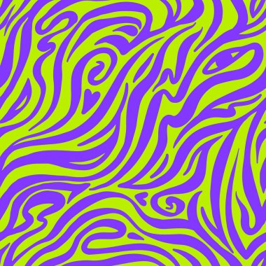 Beautiful vector abstract fashion 2022 seamless pattern with colorful stripes. Stock illustration.