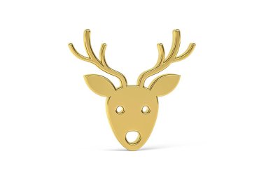 Beyaz arkaplanda izole edilmiş 3D Noel simgesi - 3D görüntüleme