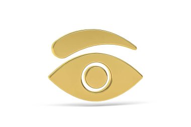 Beyaz arkaplanda izole edilmiş 3d kirpik uzantısı - 3d oluşturma