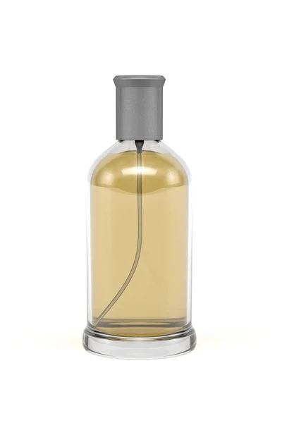 Perfume Garrafa Mockup Isolado Fundo Branco Render — Fotografia de Stock