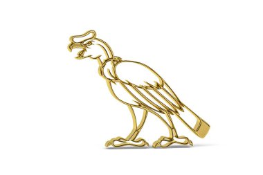 Beyaz arkaplanda izole edilmiş 3d Akbaba simgesi - 3d oluşturma