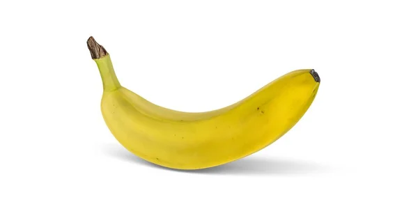 Banano Amarillo Aislado Sobre Fondo Blanco Render — Foto de Stock