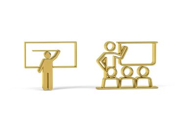 Beyaz arkaplanda izole edilmiş 3d sınıf simgesi - 3d oluşturma