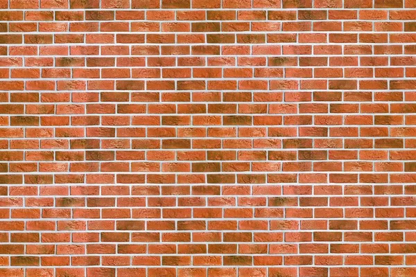 Red brick wall texture - front view and close-up of a wall fragment