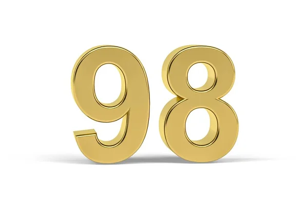 Золотое Число Белом Фоне Рендеринг — стоковое фото