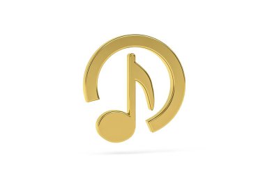 Beyaz arkaplanda izole edilmiş 3D DJ simgesi - 3d oluşturma