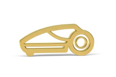 Beyaz arkaplanda izole edilmiş 3D çim biçme makinesi robot simgesi - 3d oluşturma