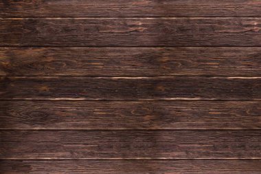Pine boards texture - top view and closeup of a brown wooden panel fence