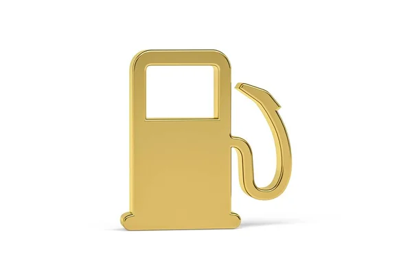 Goldenes Armaturenbrett Symbol Auf Weißem Hintergrund Render — Stockfoto