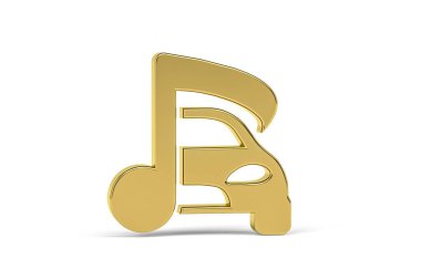 Beyaz arkaplanda izole edilmiş 3d ses simgesi - 3d oluşturma