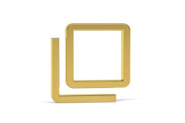 Beyaz arkaplanda izole edilmiş 3d açılır pencere - 3d oluşturma