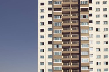 Modern apartman binası. mimari kavramı