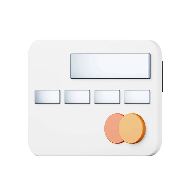 Creditcard hoge kwaliteit 3D render illustratie. Online winkelen betalen app concept icoon. Stockfoto
