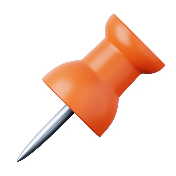 Papieren pin clip naald pointer hoge kwaliteit 3D render illustratie pictogram. — Stockfoto