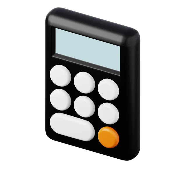 Calculator hoge kwaliteit 3D weergave illustratie. Financiën, onderwijs, business concept design icoon. — Stockfoto