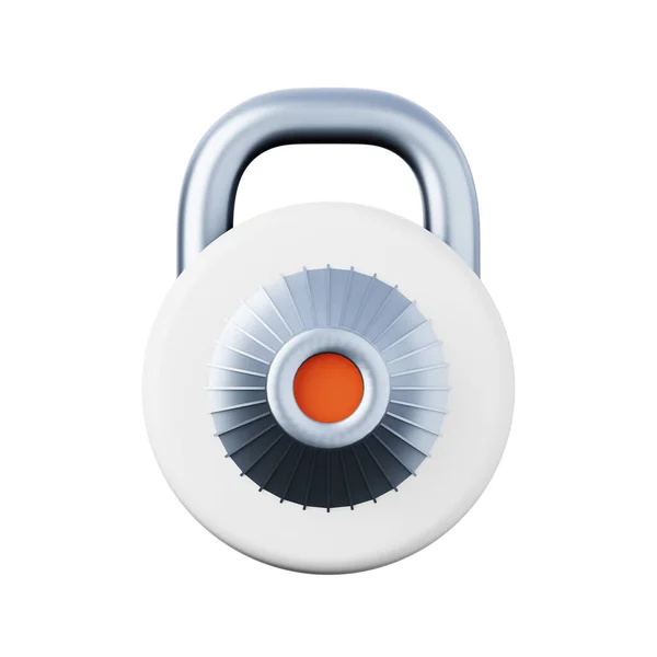Code lock closed high quality 3D render illustration. Security app password access concept icon. — Stock Photo, Image