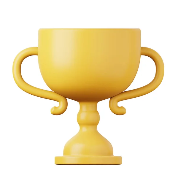 Goblet de alta qualidade 3D renderizar ilustração. Concorrência ícone conceito. — Fotografia de Stock