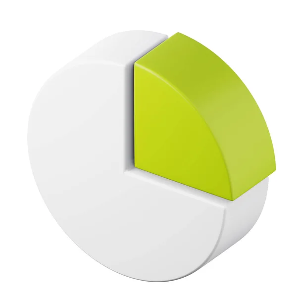 Gráfico de círculo ícone de ilustração de renderização 3D de alta qualidade. Finanças conceito de design de aplicativo de negócios. — Fotografia de Stock