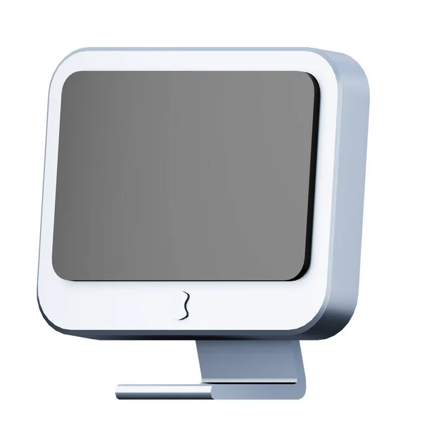 Desktop-Computer hohe Qualität 3D-Darstellung Illustration Symbol. — Stockfoto