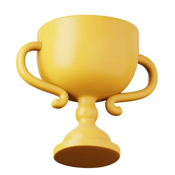 Goblet de alta qualidade 3D renderizar ilustração. Concorrência ícone conceito. — Fotografia de Stock